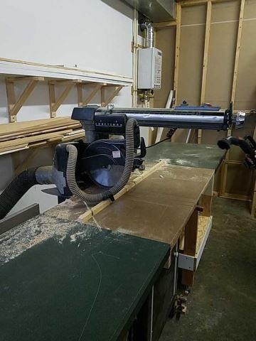 Craftsman Radial Arm Saw 10 Inch With Cabinet Grindstaff