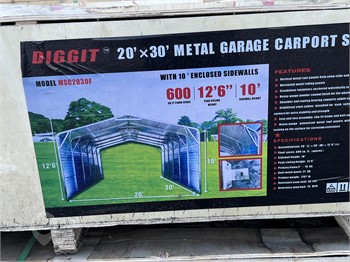 2023 DIGGIT 20' X 30' METAL GARAGE CARPORT New Buildings upcoming auctions