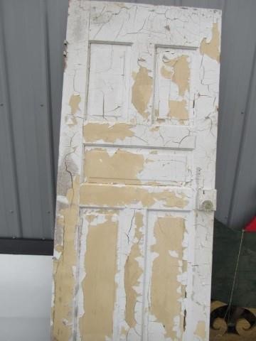 5 Panel Interior Old Wood Door With Glass Knobs Ron And