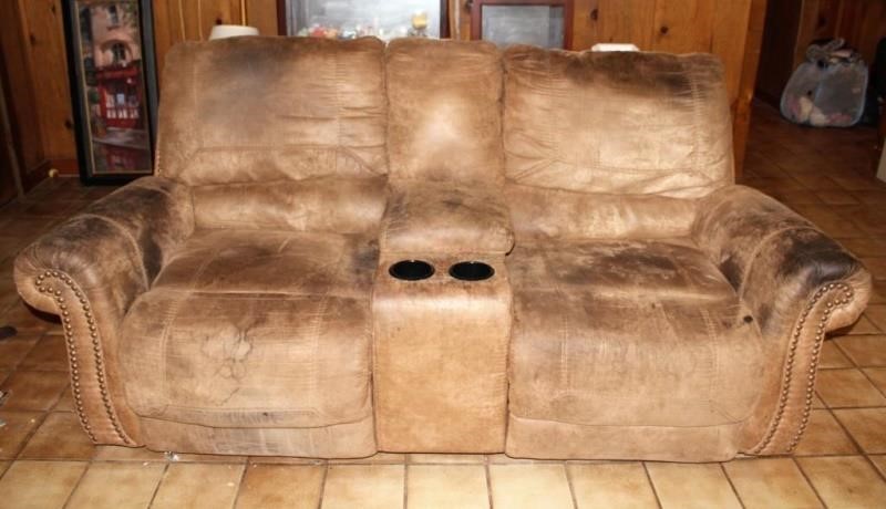 Ashley S Furniture Dual Reclining Loveseat Rusty By Design