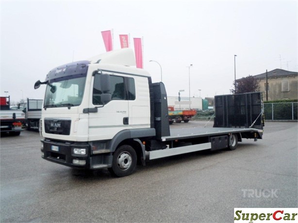 2009 MAN TGL 12.250 Used Pritschen LKW mit Auffahrrampe zum verkauf
