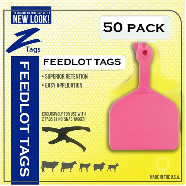 DATAMARS Z1 FEEDLOT TAG PINK BLANK 50PK New Other for sale