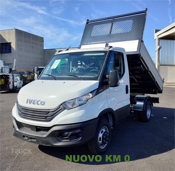 2024 IVECO DAILY 35-160 Used Kipper Transporter mit Ladekran zum verkauf