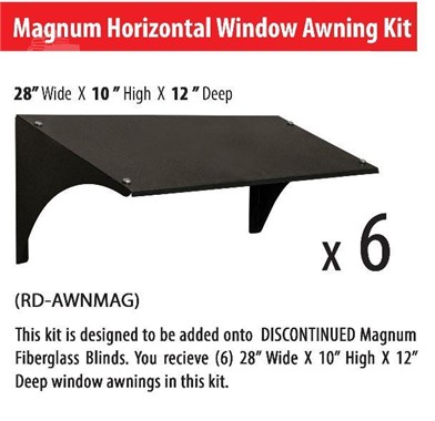 Redneck Window Awning Kit Horizontal Magnum Zum Verkauf 1