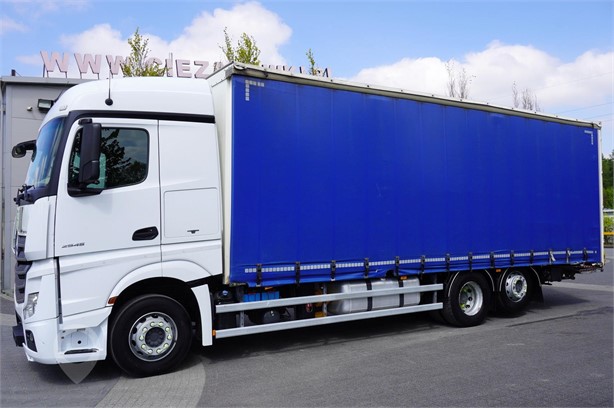 2018 MERCEDES-BENZ ACTROS 2545 Used Curtain Side Trucks for sale