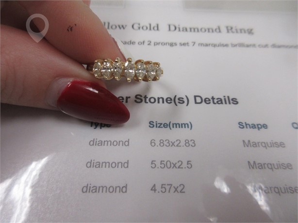 14K YELLOW GOLD RING Used Rings Fine Jewellery auction results