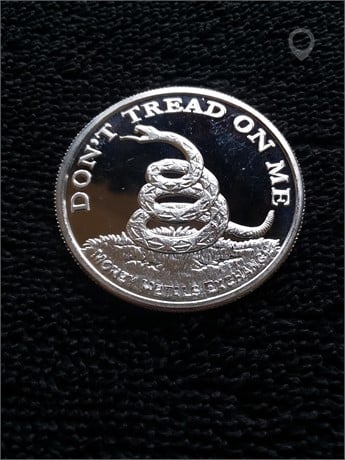 "DON'T TREAD ON ME" ONE TROY OZ .999 SILVER ROUND Used Silver Bullion Coins / Currency auction results