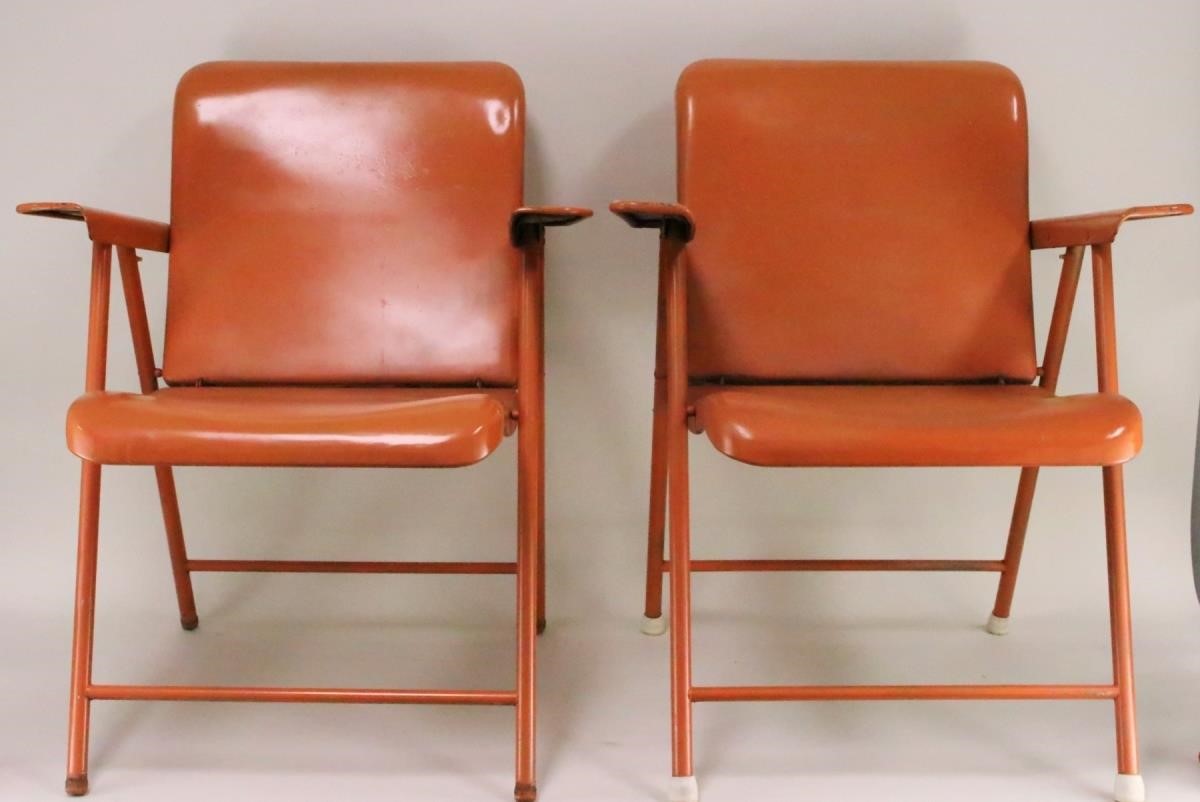 Pr Russel Wright Samson Folding Chairs Kc Auction Company