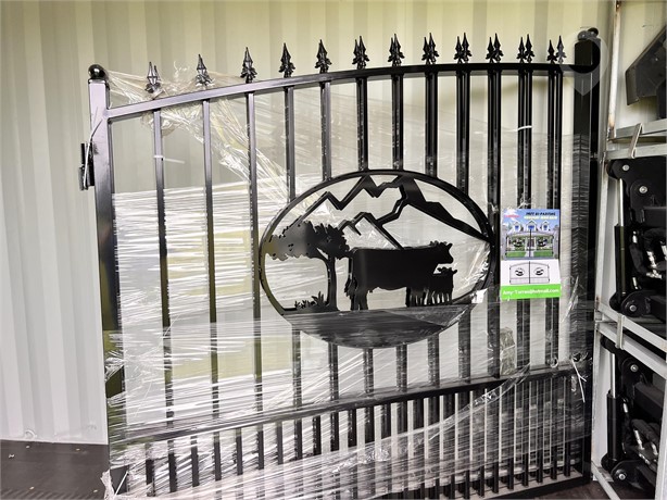14FT BI-SWING WROUGHT IRON GATE W/ OX FRANKLIN TX Used Lawn / Garden Personal Property / Household items auction results