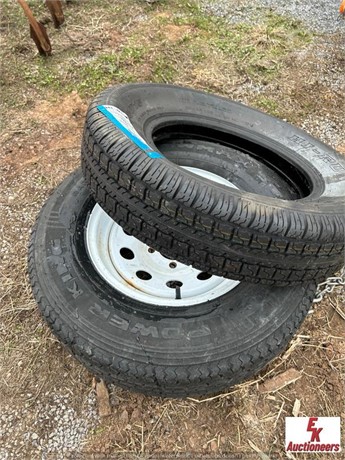 (2) HIGH RUN ST205/75D15 TIRES WITH 1 WHEEL Used Tires Cars auction results