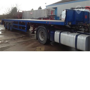 1990 BROSHUIS FLAT Used Standard Flatbed Trailers for sale