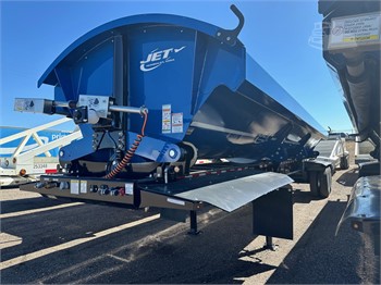 2024 JET LATE MODEL 40' AIR RIDE SIDE DUMP, ELECTRIC TARP, Used Side Dump Trailers for hire