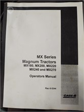 CASE IH MX SERIES OPERATORS MANUAL Used Manuals auction results