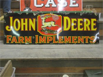 John Deere Logos Since 1876 Round-Tin Sign