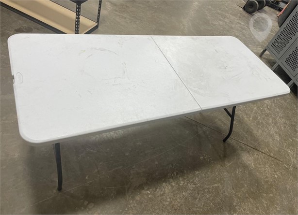 6' WHITE FOLDING TABLE Used Tables Furniture auction results