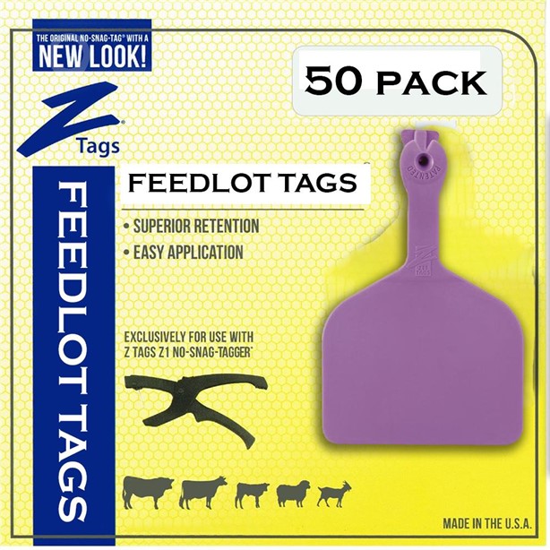 DATAMARS Z1 FEEDLOT TAG PURPLE BLANK 50PK New Other for sale