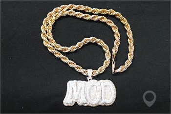 (1) 14K PINK/WHITE GOLD/DIMAOND "MCD" PENDANT W/RO Used Necklaces / Pendants Fine Jewellery auction results