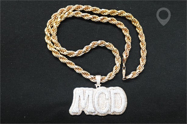 (1) 14K PINK/WHITE GOLD/DIMAOND "MCD" PENDANT W/RO Used Necklaces / Pendants Fine Jewellery auction results