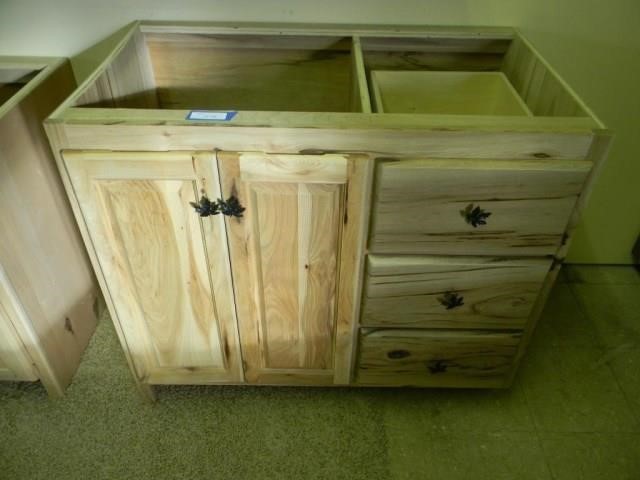 Custom Built Hickory Vanity Cabinet 42 United Country Musick Sons