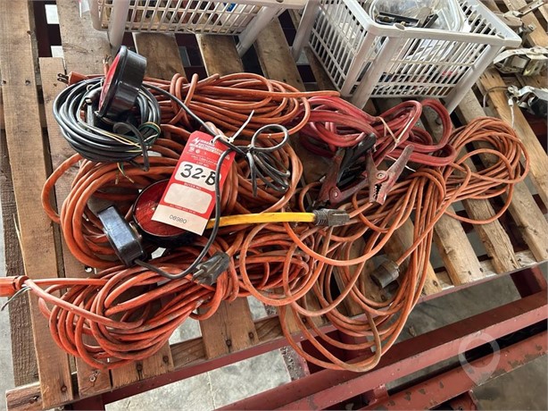 ASSORTED EXTENSION CORDS, JUMPER CABLES, TOW LIGHT Used Other Shop / Warehouse auction results