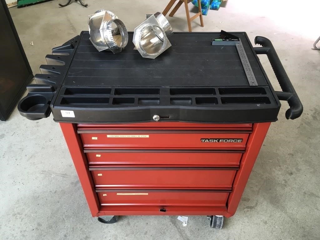 Task Force Rolling Tool Chest Work Table No Key Chesapeake