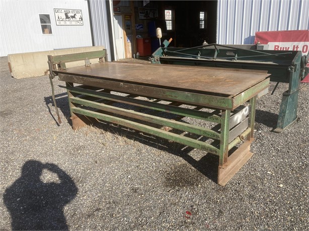 LAYOUT & STORAGE TABLE W/ PUNCH Used Workbenches / Tables Shop / Warehouse auction results