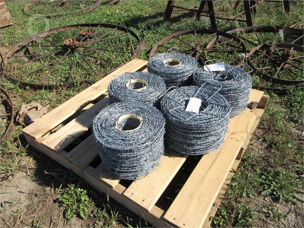 BARBED WIRE 5 NEW ROLLS New Fencing Building Supplies auction results