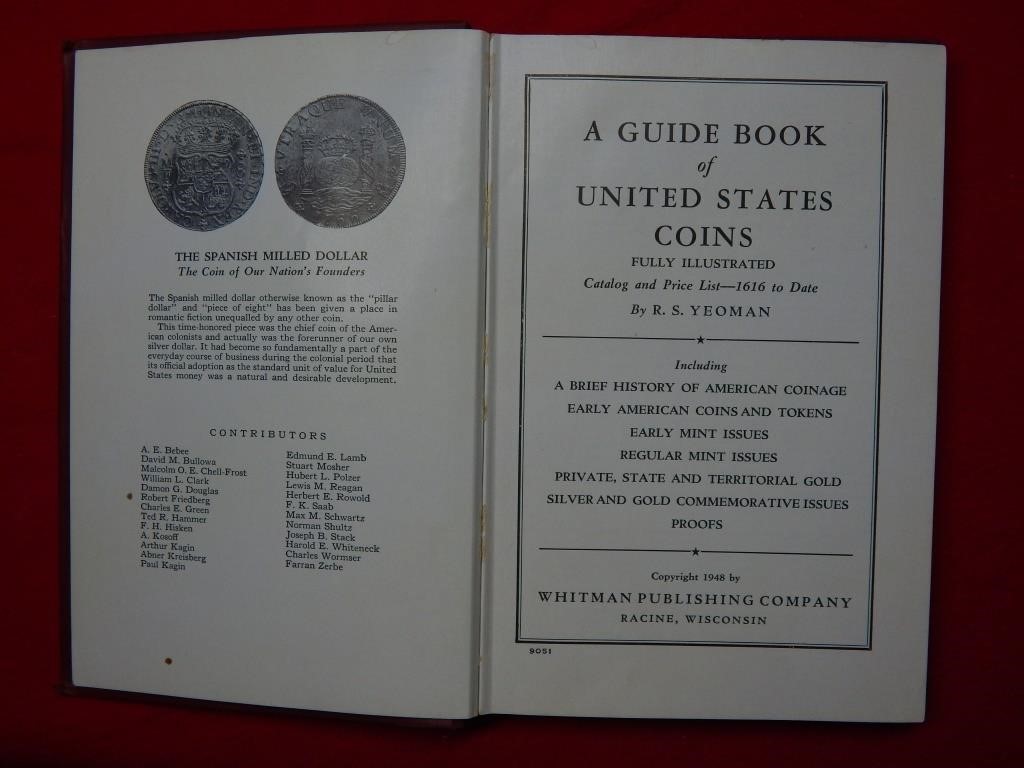 1949 Guide Book Of United States Coins Rs Yeoman Stagecoach Auctions By Wallace