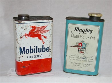 Vintage Mobi Lube May Tag Oil Cans Other Items For Sale