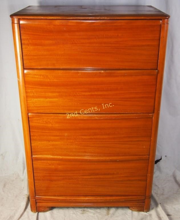 Vintage Mid Century Huntley Wood Dresser Chest 2nd Cents Inc