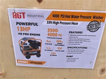NEW 2023 AGT HPW4000 4000 PSI DIESEL HEATED PRESSURE WASHER W 13HP