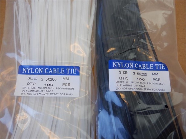 (2) BOXES OF 2.5 X 200 MM NYLON CABLE TIES. Used Other auction results