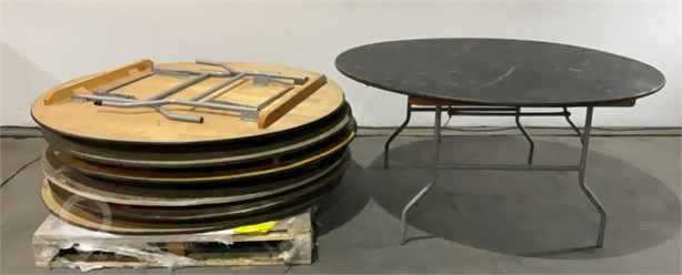 (7 TIMES THE BID) ROUND EVENT TABLES Used Tables Furniture auction results