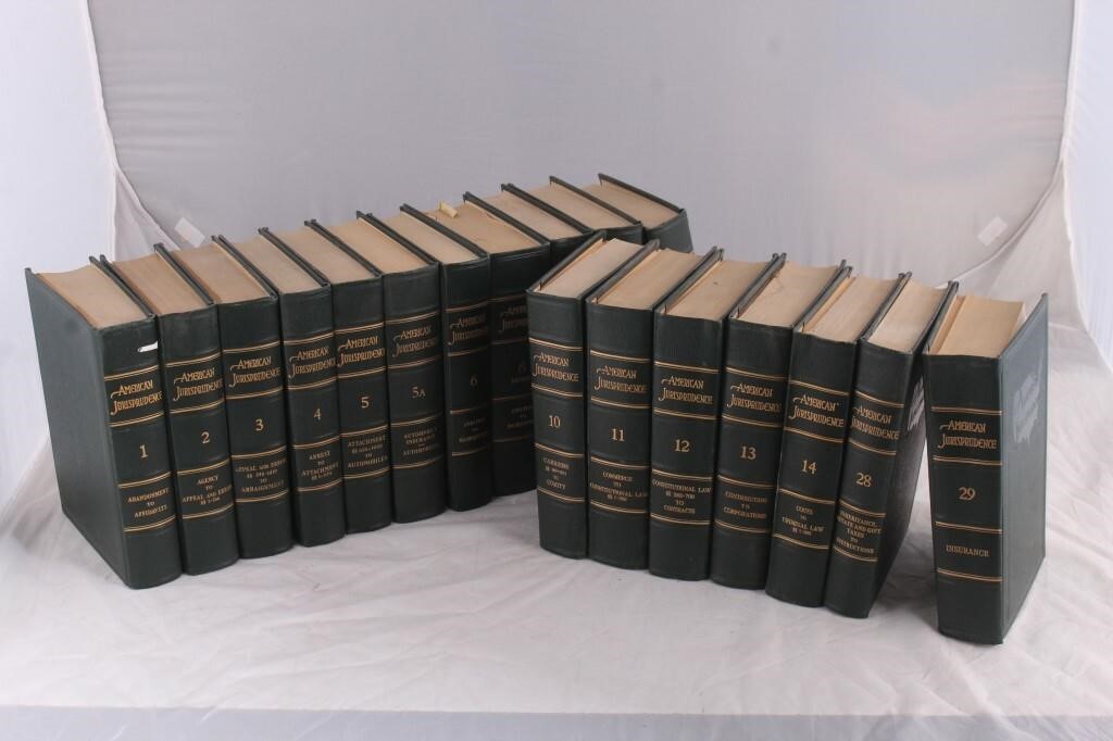 16 Volumes American Jurisprudence Law Books Idaho Auction Barn