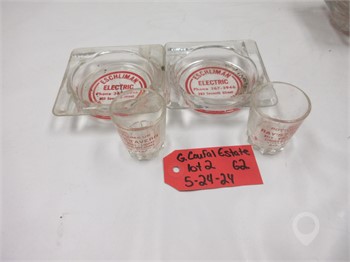 SHOT GLASS AND ASH TRAY RAY'S TAVERN BEE, NE ESCHLIMAN SEWARD, NE Used Advertising Collectibles upcoming auctions