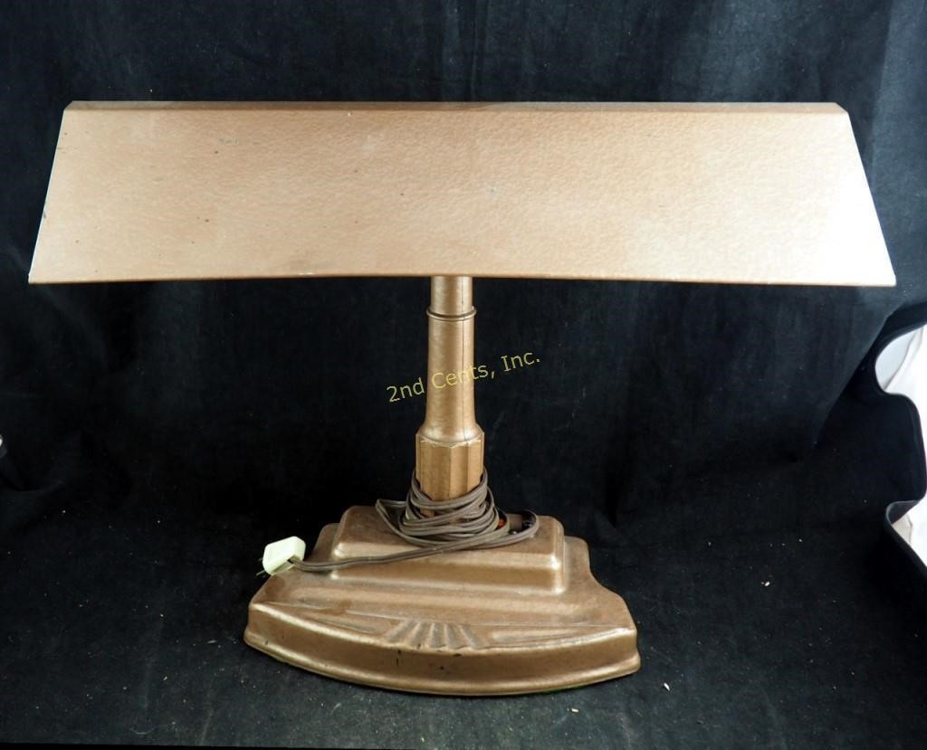 Vintage Art Deco 18 Long Fluorescent Desk Lamp 2nd Cents Inc