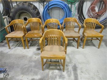 BOARD ROOM CHAIRS WOODEN SET OF 6 Used Chairs / Stools Furniture auction results