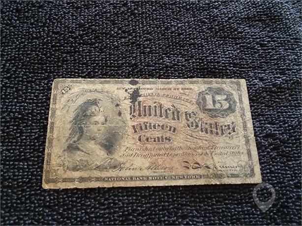 1862 15C FRAC CURRENCY 4TH ISSUE Used U.S. Currency Coins / Currency auction results