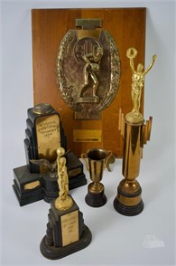 Collection Of Vintage Trophies Other Items For Sale In