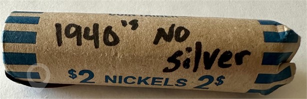 $2 ROLL OF 1940'S NICKELS Used Nickels U.S. Coins Coins / Currency auction results