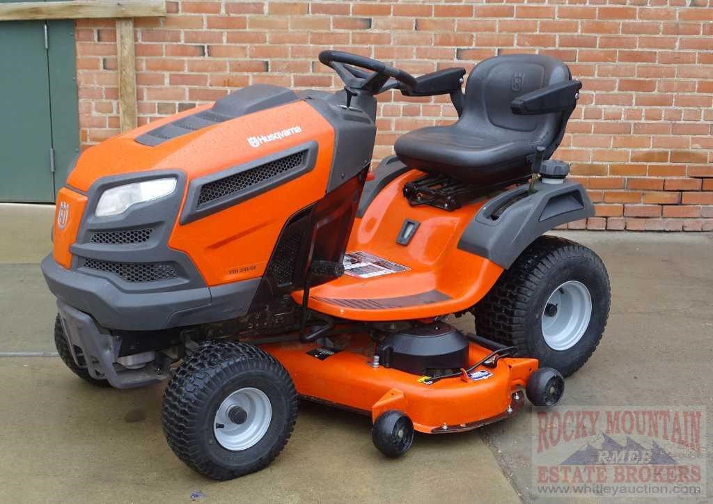 Husqvarna Vth24v48 24 Hp 48 Riding Lawn Tractor Auctioneers Who