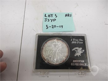 1999 AMERICAN SILVER EAGLE 1 TROY OZ. .999 FINE New Other U.S. Coins Coins / Currency upcoming auctions