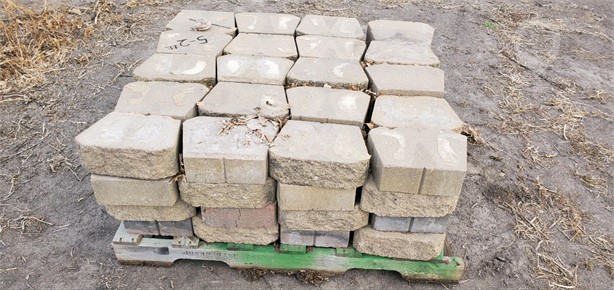 CONCRETE RETAINING WALL BRICKS Used Other Building Materials Building Supplies auction results