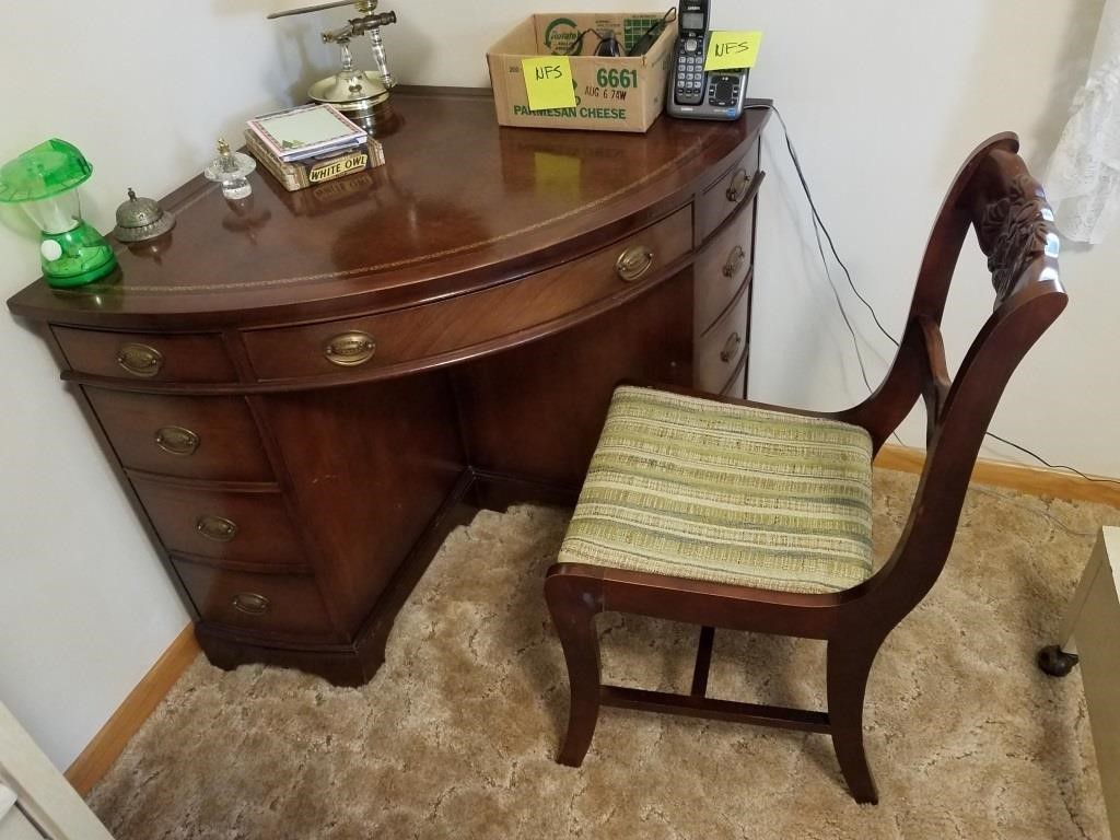 Duncan Phyfe Corner Desk Chair Baer Auctioneers Realty Llc