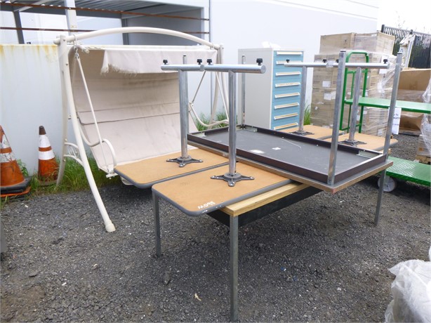 (4) TABLES & (1) SWING SOFA Used Tables Furniture auction results