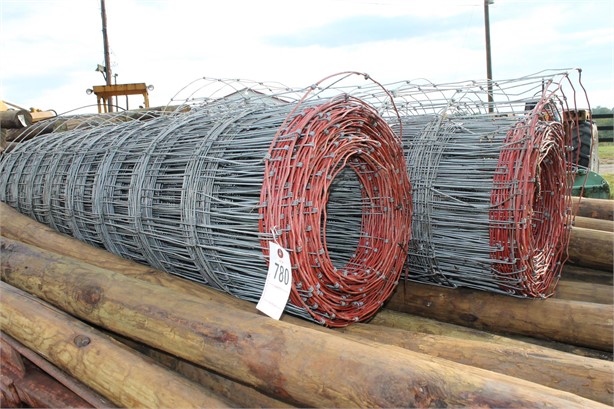 (2) ROLLS OF WOVEN WIRE Used Fencing Building Supplies auction results