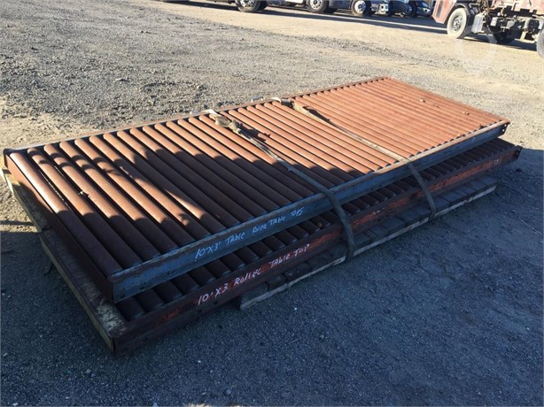 (2) 10' X 3' ROLLER TABLE TOPS. Used Other auction results