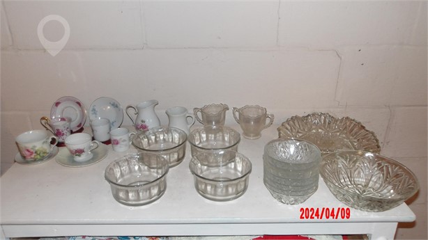 GLASSWARE GROUPING Used Other Antiques for sale