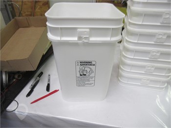 PLASTIC BUCKETS SQUARE New Storage Bins - Liquid/Dry upcoming auctions