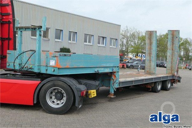 1986 GOLDHOFER STM2-22T80F2, 2-ACHSER, 20TO. NL, RAMPEN, BPW Used Low Loader Trailers for sale